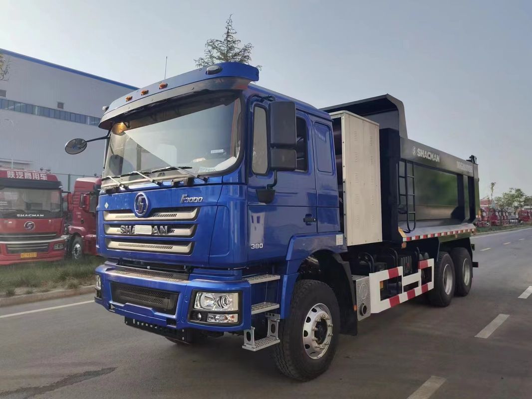 SHACMAN CNG Dump Truck F3000 6x4 380 EuroV Azul