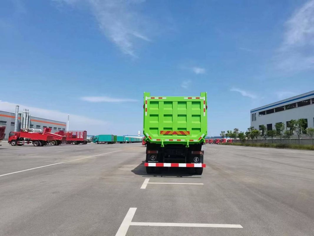 10 rodas SHACMAN F3000 CNG Dump Truck 6x4 Euro V WEICHAI-430HP Verde perfeito para construção e mineração
