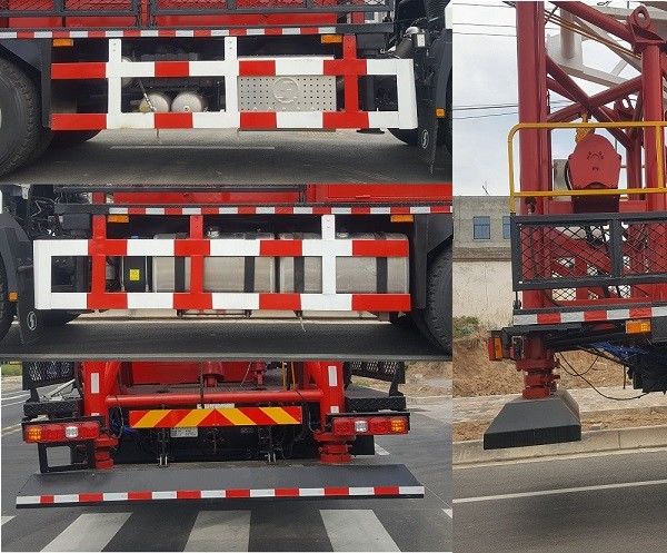 SHACMAN H3000 caminhão de perfuração de petróleo 6x4 380HP EuroII Branco 50Ton Oil Rig Moving Trucks