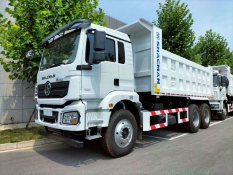 SHACMAN F3000 Dump Truck 6x4 WEICHAI motor 420hp Euro II White Tipper com 10 pneus