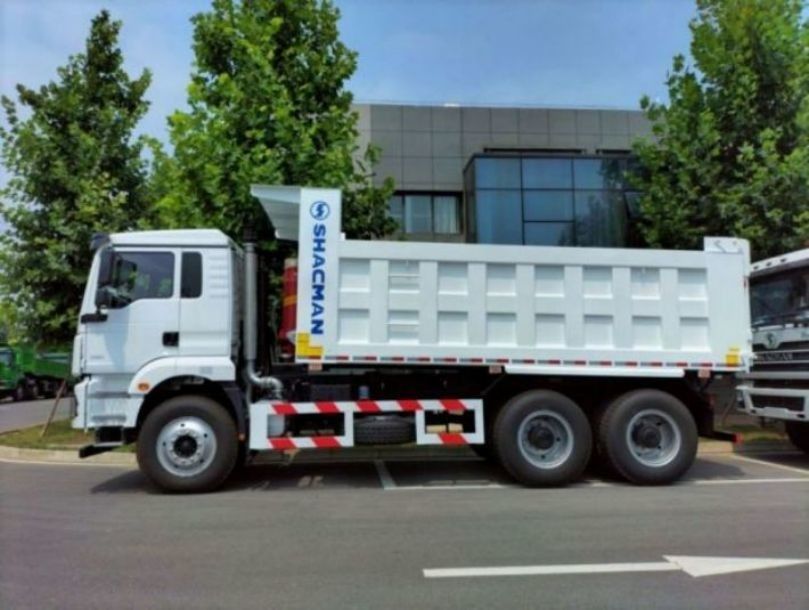 SHACMAN F3000 Dump Truck 6x4 WEICHAI motor 420hp Euro II White Tipper com 10 pneus