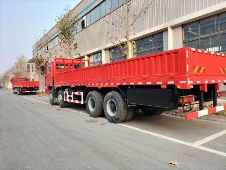 SHACMAN F3000 Red Truck 8×4 WEICHAI 380Hp EuroII 12 Rodas de caminhão