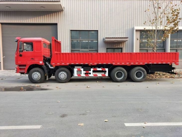 SHACMAN F3000 caminhão de carga 8x4 430hp Red Van Truck para transporte composto