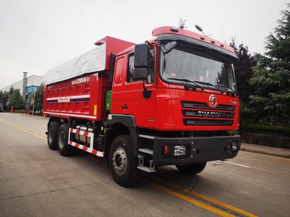 SHACMAN 12 Wheels Tipper Truck F3000 6x4 400Hp Euro II Vermelho