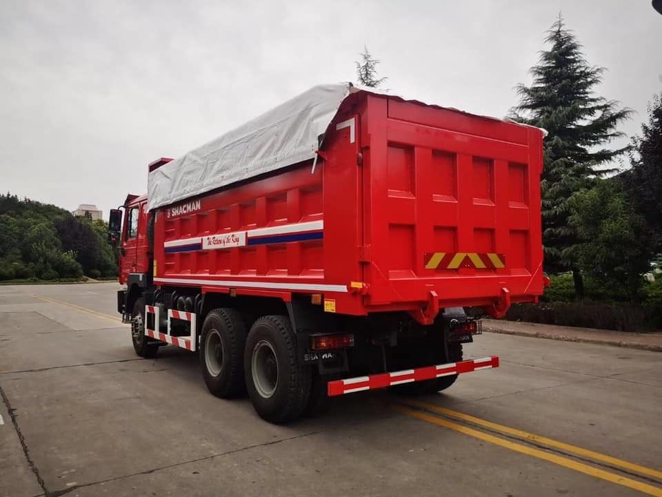 SHACMAN 12 Wheels Tipper Truck F3000 6x4 400Hp Euro II Vermelho
