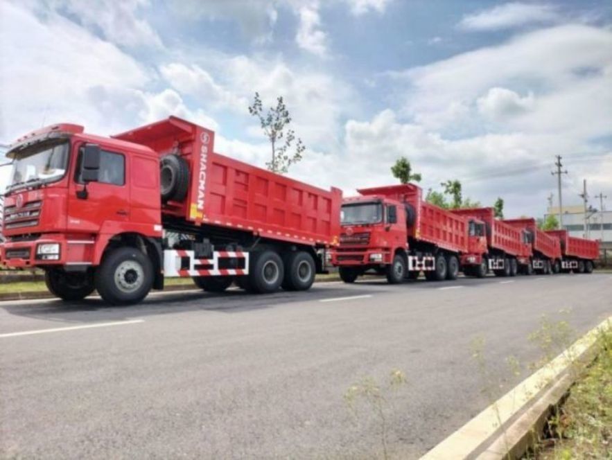SHACMAN 10 rodas camião pesado F3000 6x4 375hp EuroV Orange Tipper