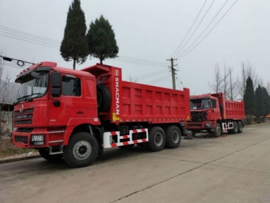 SHACMAN 10 rodas camião pesado F3000 6x4 375hp EuroV Orange Tipper