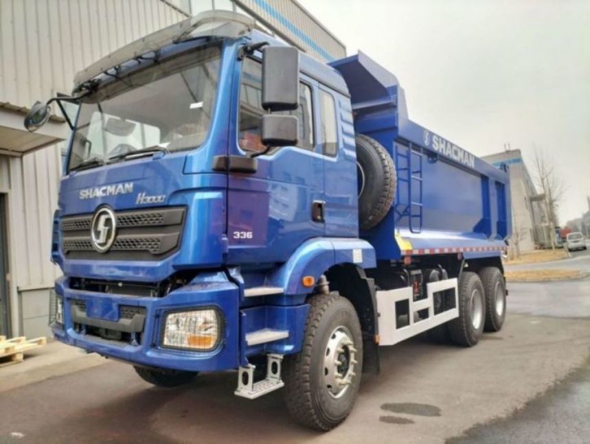 SHACMAN Dump Truck 6x4 H3000 340 EuroII Caixa de carga azul para tipper tipo U