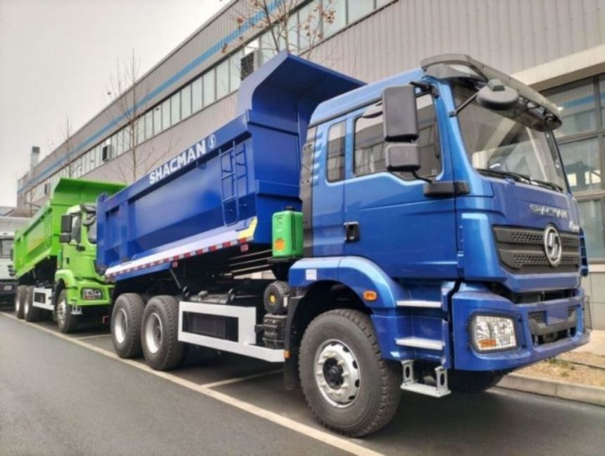 SHACMAN Dump Truck 6x4 H3000 340 EuroII Caixa de carga azul para tipper tipo U