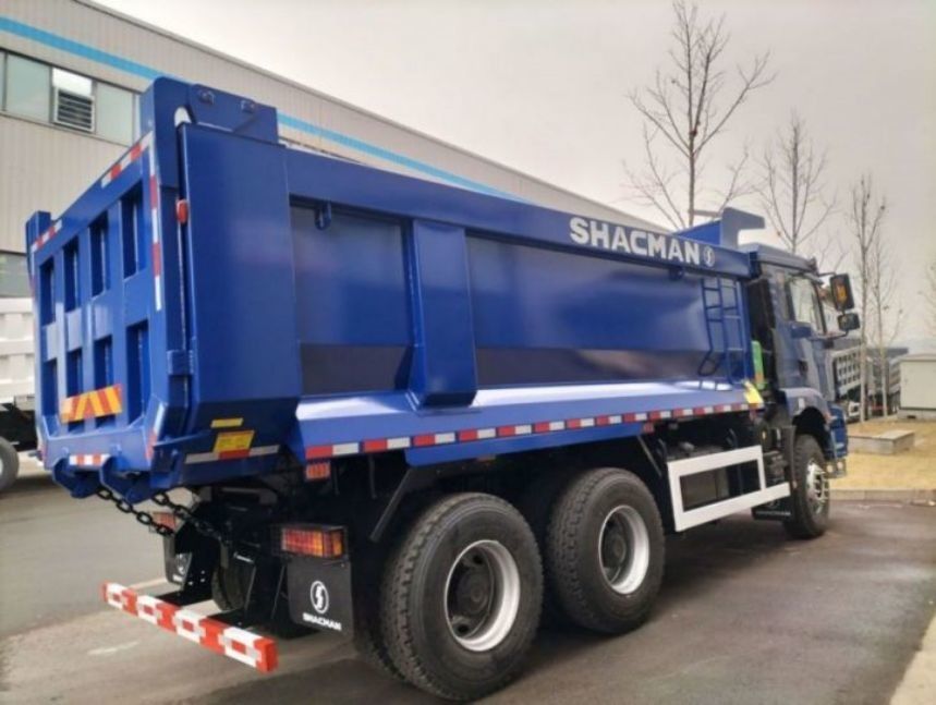 SHACMAN Dump Truck 6x4 H3000 340 EuroII Caixa de carga azul para tipper tipo U