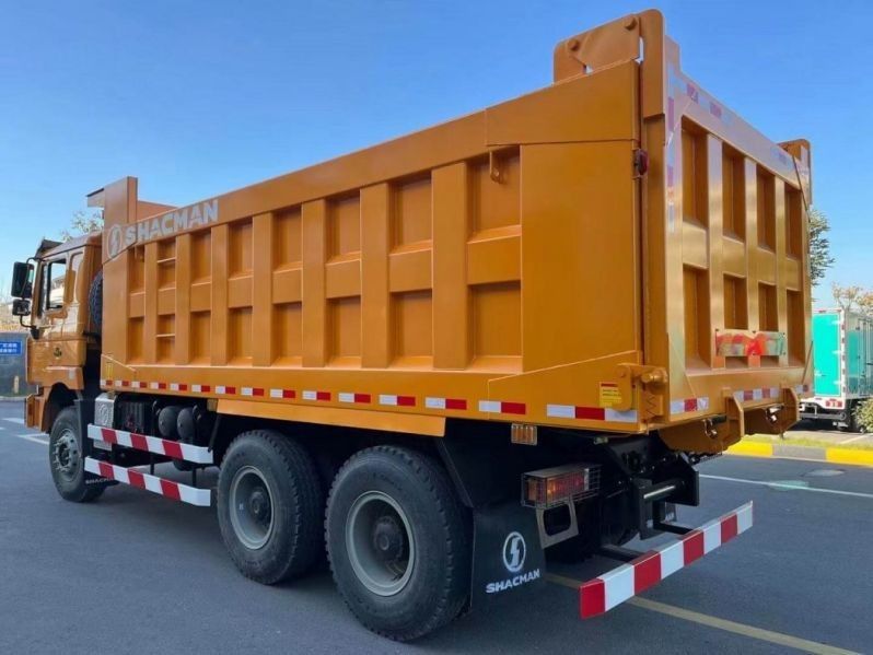 SHACMAN Export Tipper Dump Truck F3000 6x4 380 EuroII Amarelo Experiência de condução luxuosa