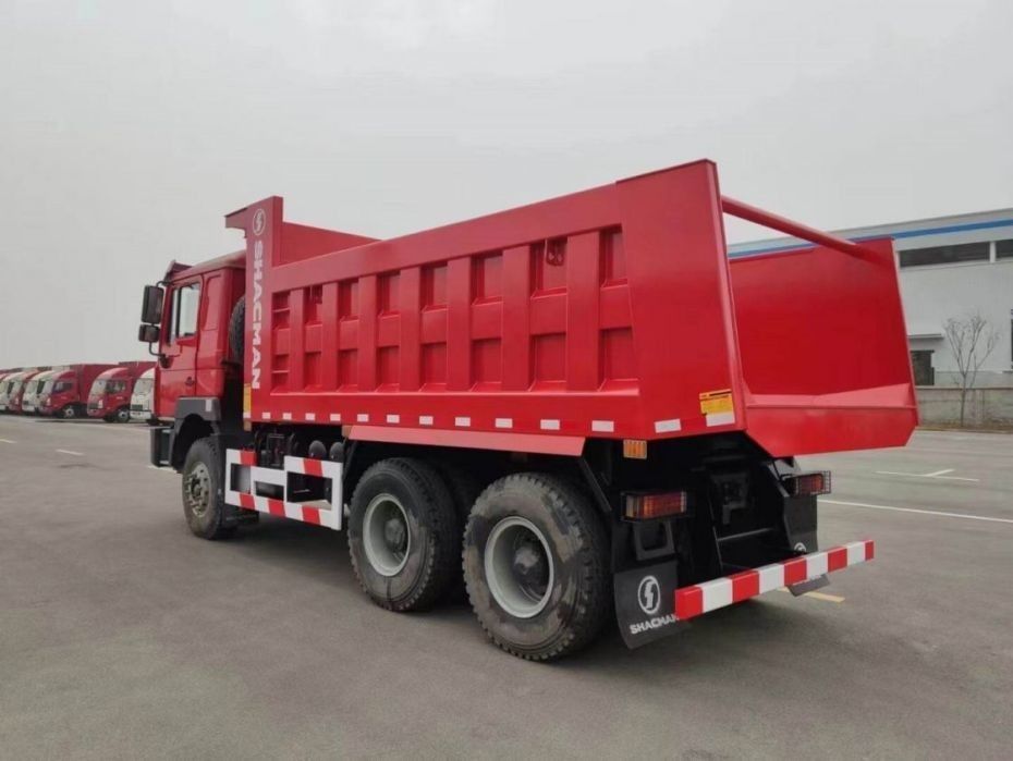 10 tentativas SHACMAN Red Dump Truck F3000 Dump Truck Veículo 380HP para mineração