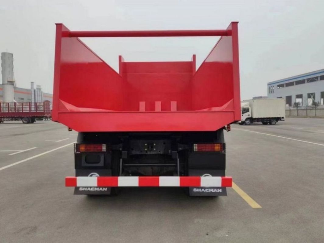 10 tentativas SHACMAN Red Dump Truck F3000 Dump Truck Veículo 380HP para mineração