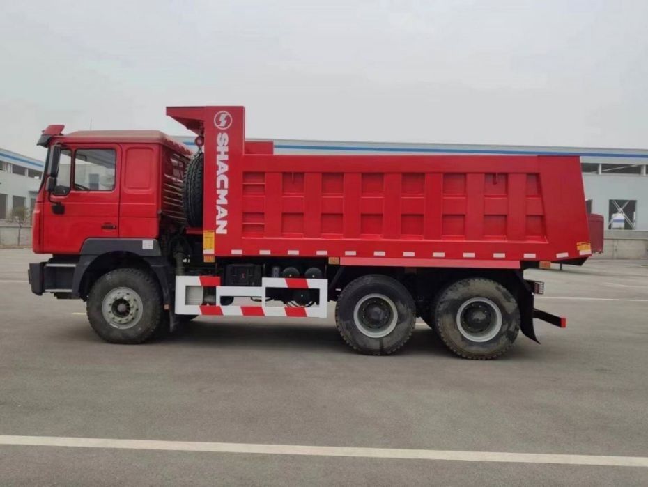 10 tentativas SHACMAN Red Dump Truck F3000 Dump Truck Veículo 380HP para mineração