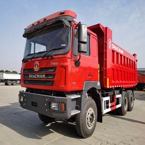 10 tentativas SHACMAN Red Dump Truck F3000 Dump Truck Veículo 380HP para mineração