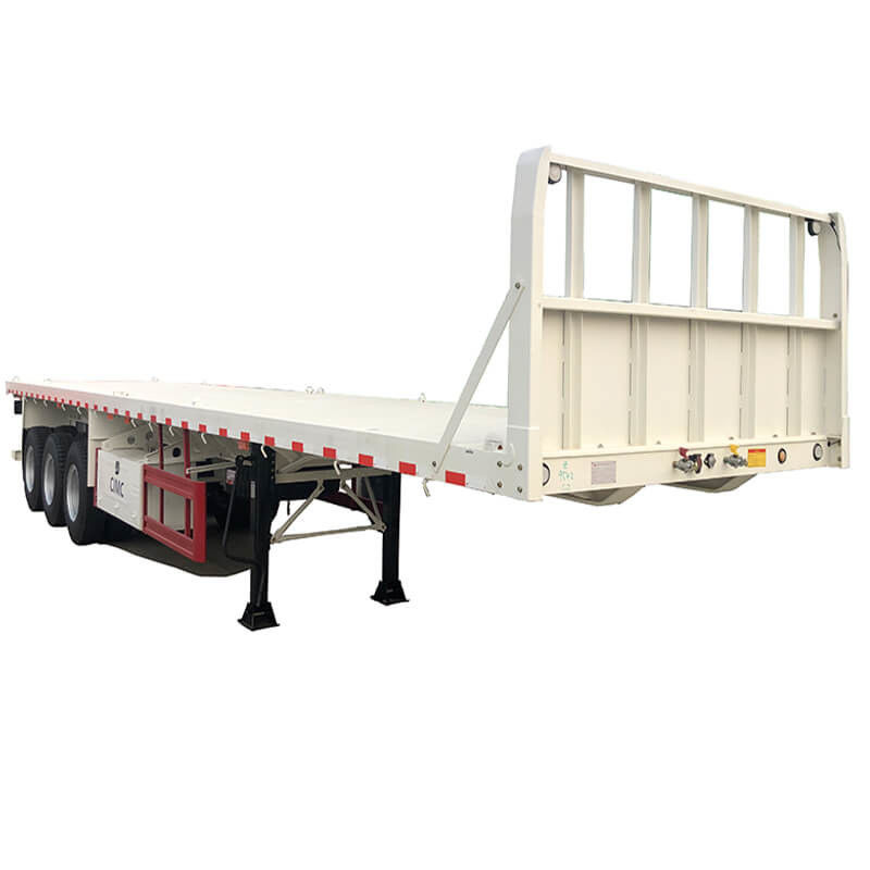 CMCC 3 eixos 40 toneladas 40 pés remolque de cama plana extensivel para venda