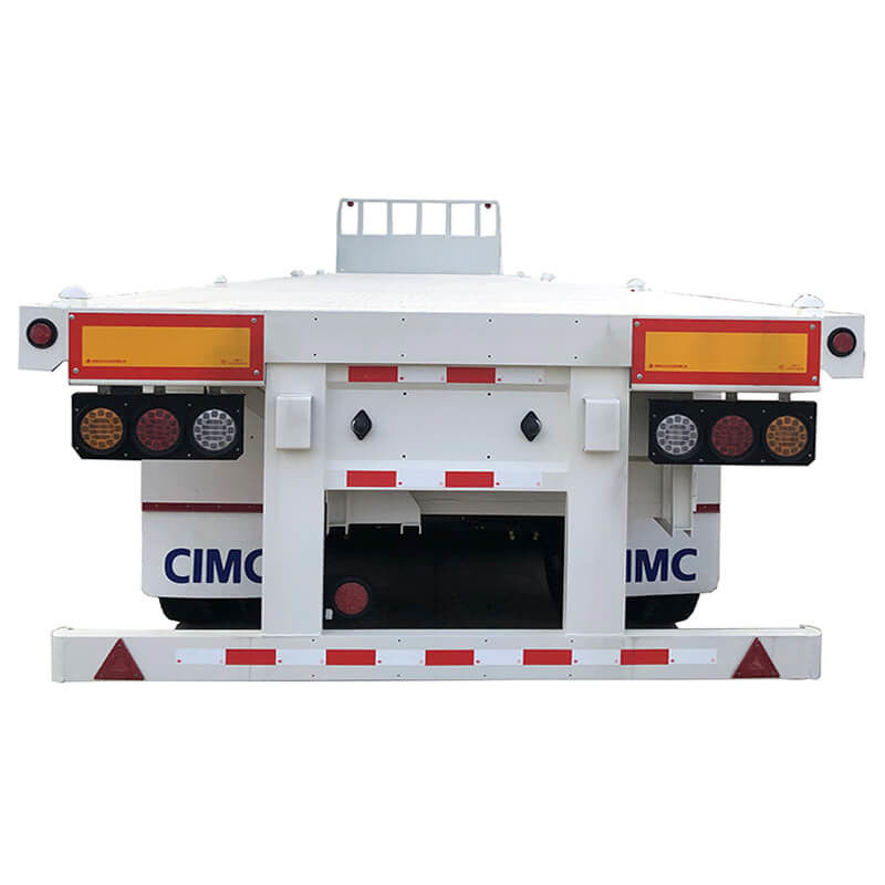 CMCC 3 eixos 40 toneladas 40 pés remolque de cama plana extensivel para venda