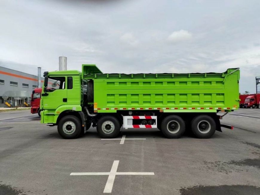 9.5T SHACMAN H3000 camião de descarga 8x4 430 EuroV camião de descarga verde MAN eixos 2 * 16T