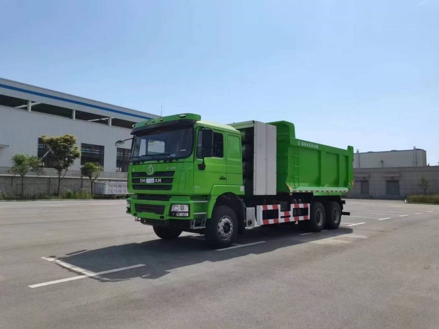 10 rodas SHACMAN F3000 CNG Dump Truck 6x4 Euro V WEICHAI-430HP Verde perfeito para construção e mineração
