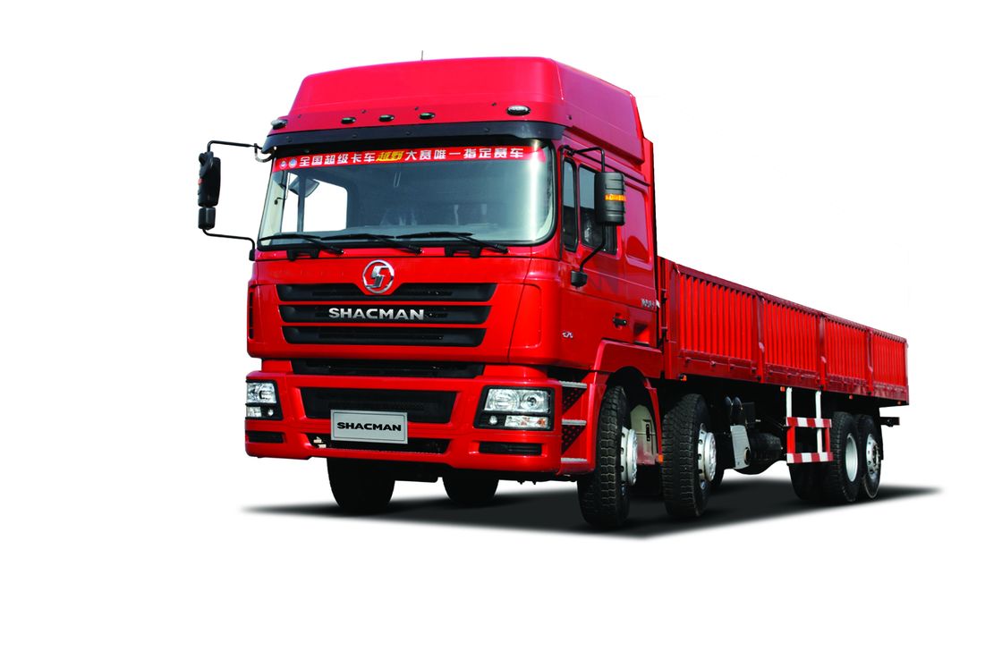 SHACMAN F3000 Red Truck 8×4 WEICHAI 380Hp EuroII 12 Rodas de caminhão