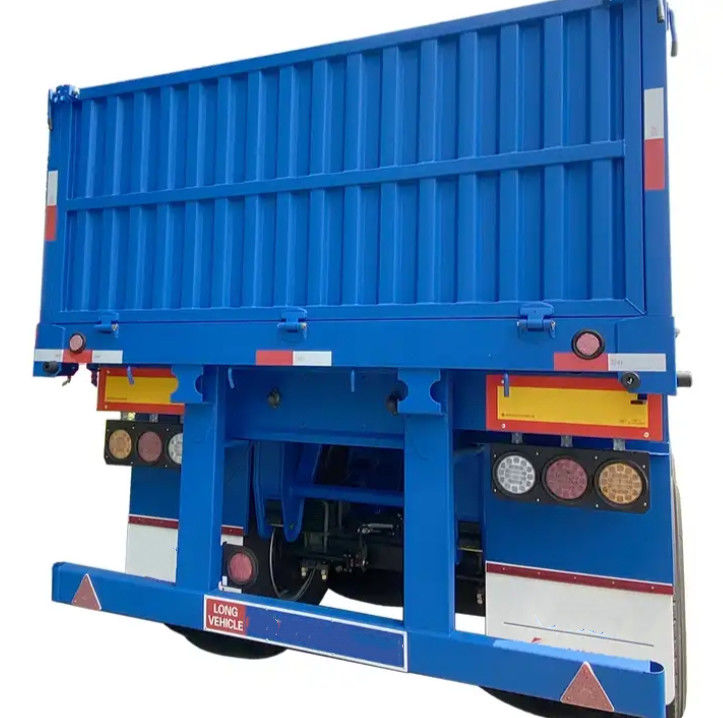 CIMC 4 eixos semi-reboque de cama plana com parede lateral de 1000 mm camião de reboque de transporte de 40 toneladas