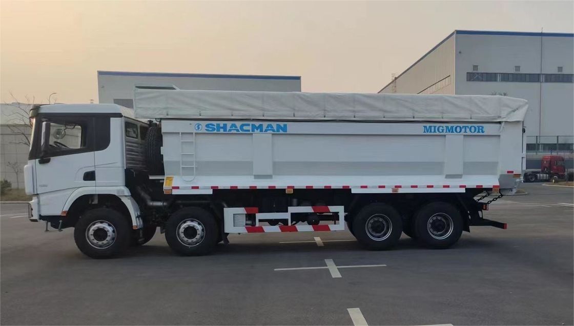 SHACMAN 8x4 440HP EuroV camião pesado branco 20 - 30 toneladas camião de descarga