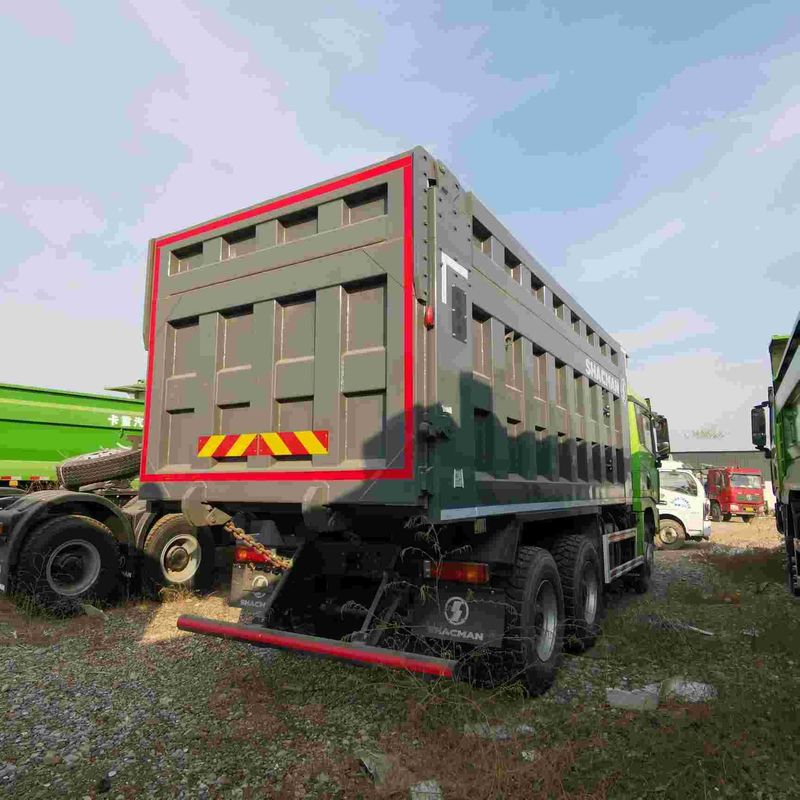 Super Single Pneus Pesado camião de descarga motor diesel Base de rodas 170 polegadas comprimento 25 pés