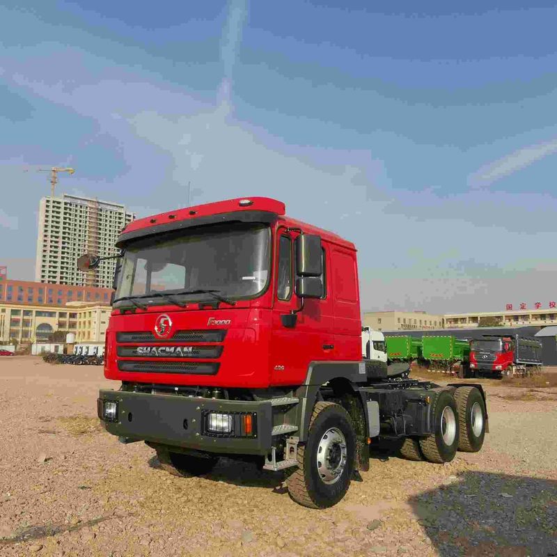 Roxo SHACMAN F3000 375HP Euro V 6 rodas cabeça de tractor 4x2 Weichai motor