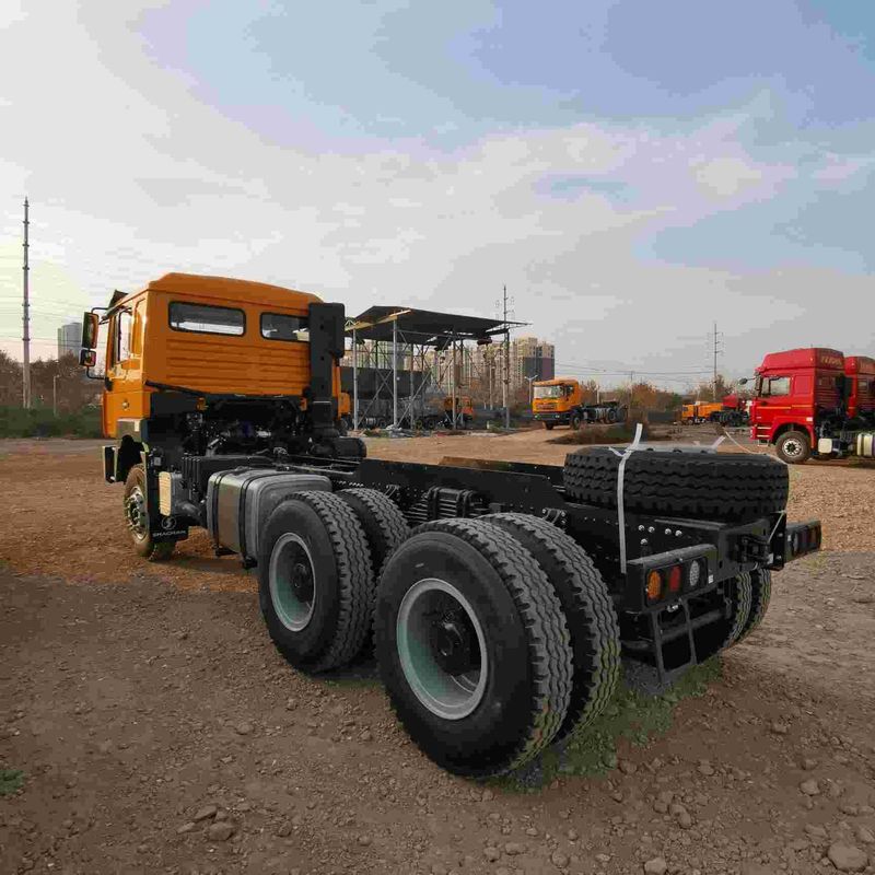 Rojo SHACMAN F3000 375HP Euro V 6 rodas Tractor Head 4x2 Weichai Motor