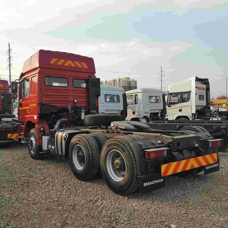 Roxo SHACMAN F3000 375HP Euro V 6 rodas cabeça de tractor 4x2 Weichai motor