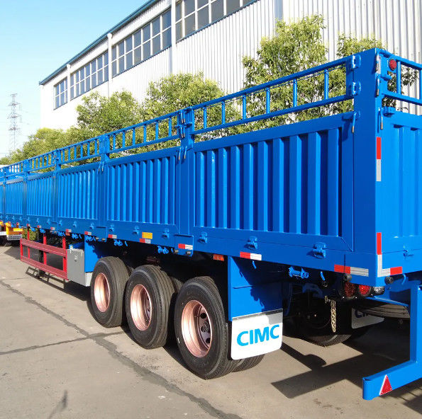 CIMC 3 eixos 4 eixos vedação de carga Semi-reboque 60 80 toneladas com bloqueio de torção de contêiner