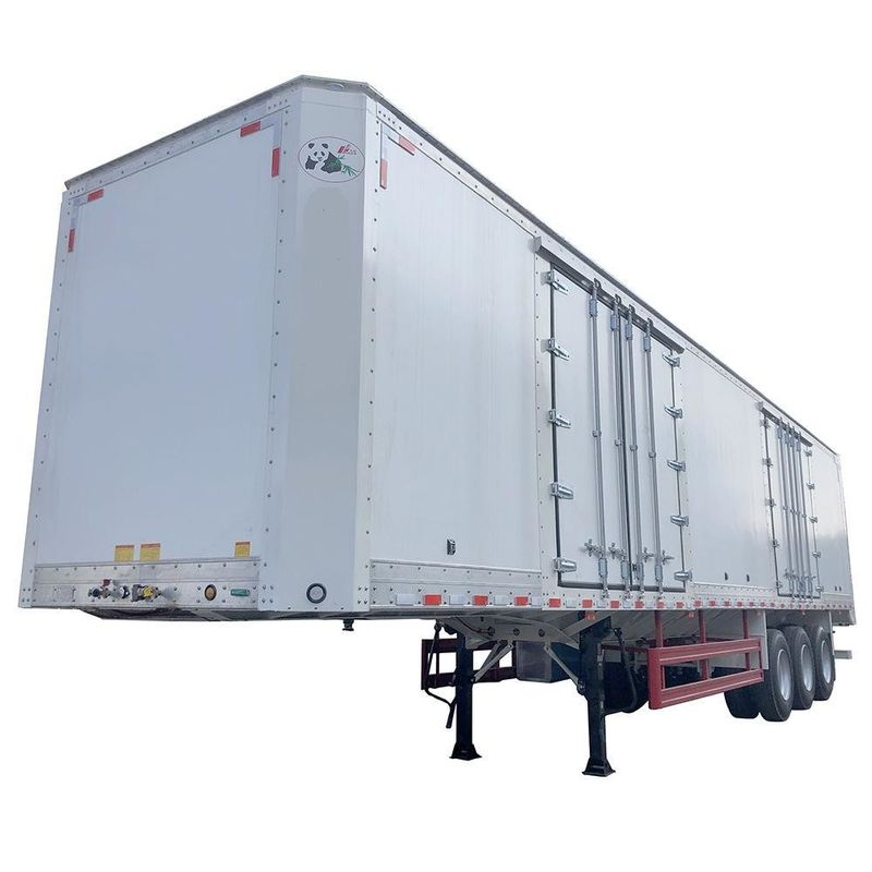 CIMC Van tipo Semi Box Trailer 3 Axle Foot Dry Van Container Semi Trailer