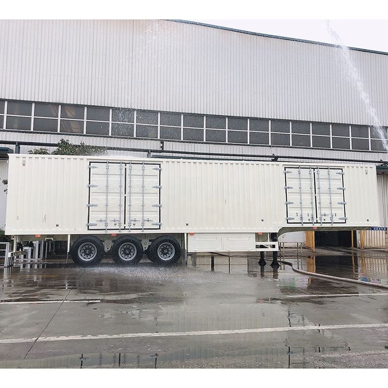 CIMC Van tipo Semi Box Trailer 3 Axle Foot Dry Van Container Semi Trailer
