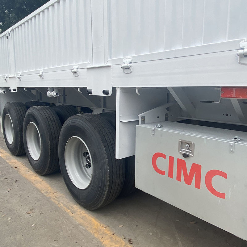 CIMC 3 / 4 eixos vedação Semi-remolque 60 70 toneladas fechado caminhões de carga SHACMAN