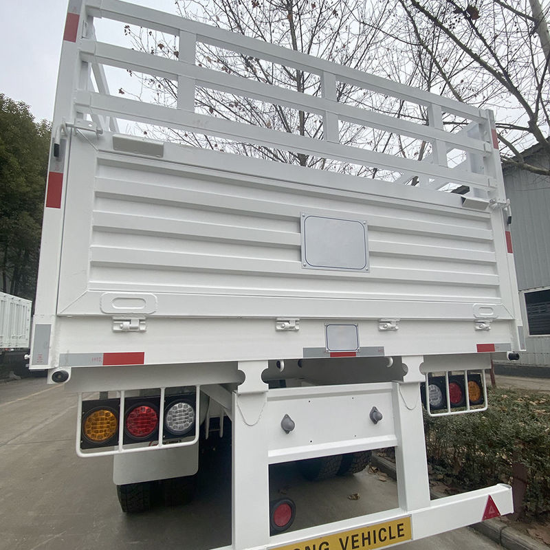 CIMC 3 / 4 eixos vedação Semi-remolque 60 70 toneladas fechado caminhões de carga SHACMAN