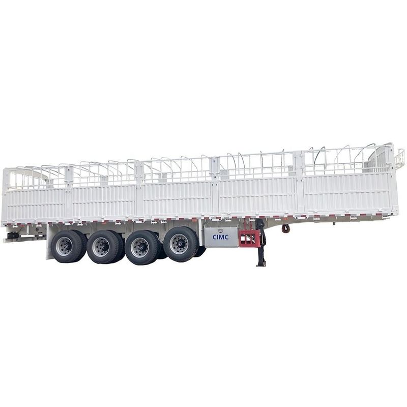 CIMC 3 / 4 eixos vedação Semi-remolque 60 70 toneladas fechado caminhões de carga SHACMAN