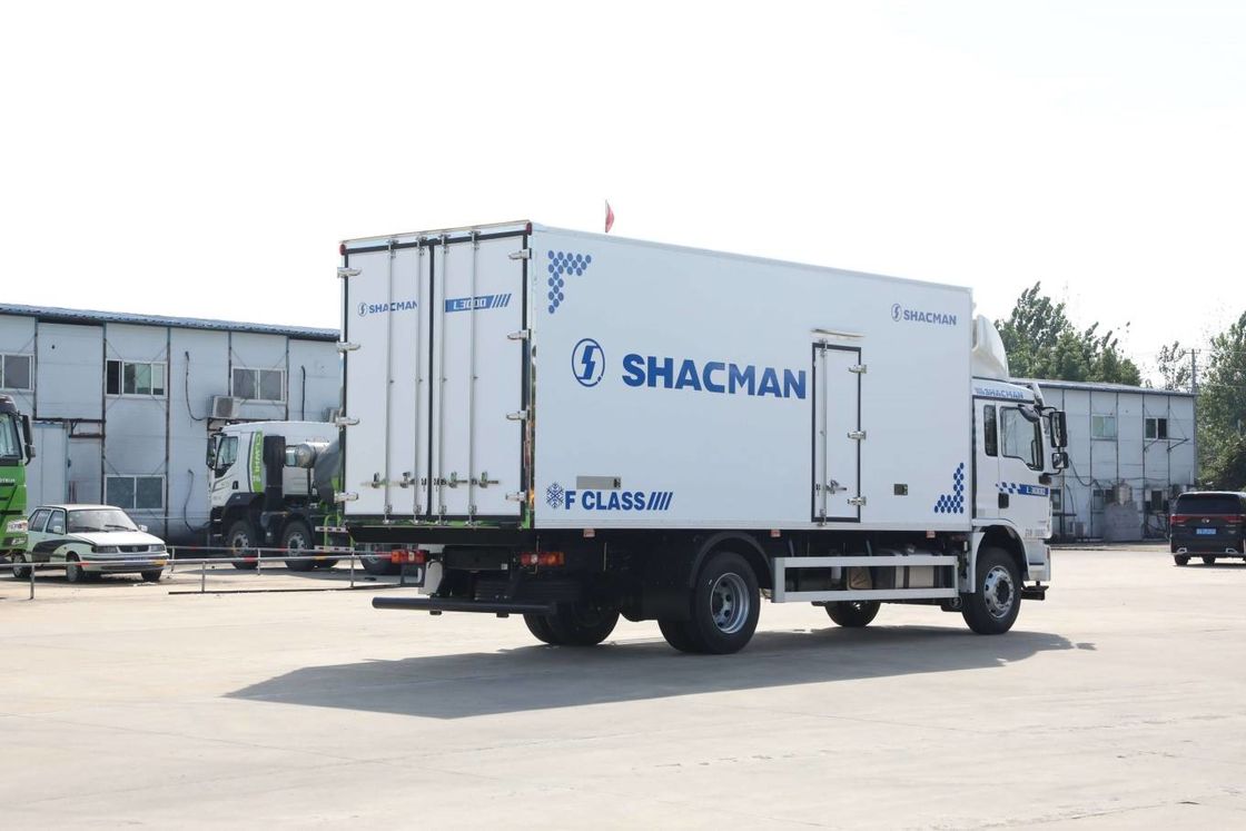 SHACMAN L3000 Van Cargo Camião 4x2 340hp Caminhão de caminhão 290hp Euro II Branco 6 rodas Caminhão de carga