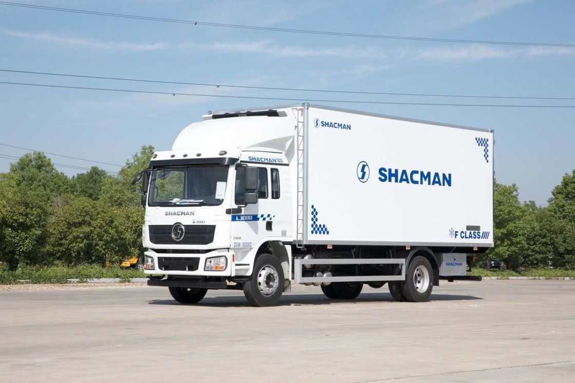 SHACMAN L3000 Van Cargo Camião 4x2 340hp Caminhão de caminhão 290hp Euro II Branco 6 rodas Caminhão de carga