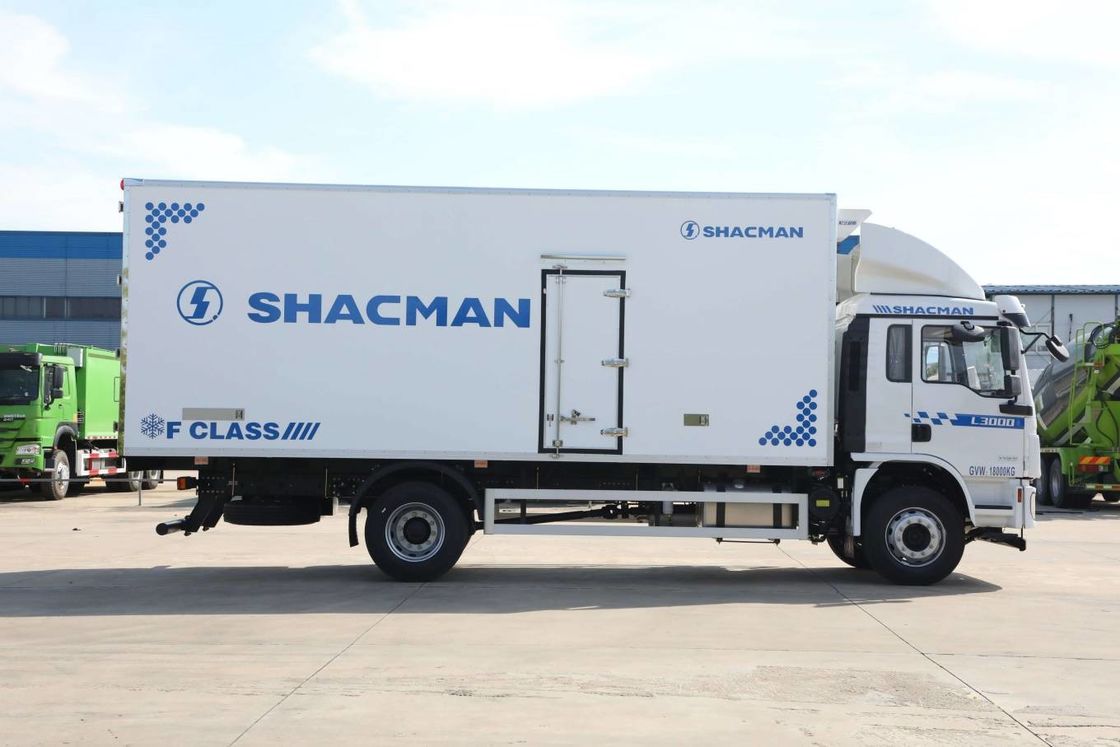SHACMAN L3000 Van Cargo Camião 4x2 340hp Caminhão de caminhão 290hp Euro II Branco 6 rodas Caminhão de carga