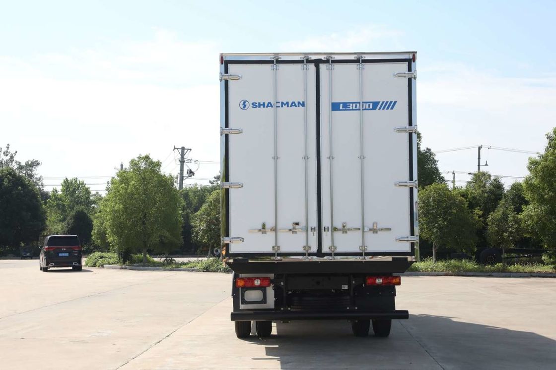 SHACMAN L3000 Van Cargo Camião 4x2 340hp Caminhão de caminhão 290hp Euro II Branco 6 rodas Caminhão de carga
