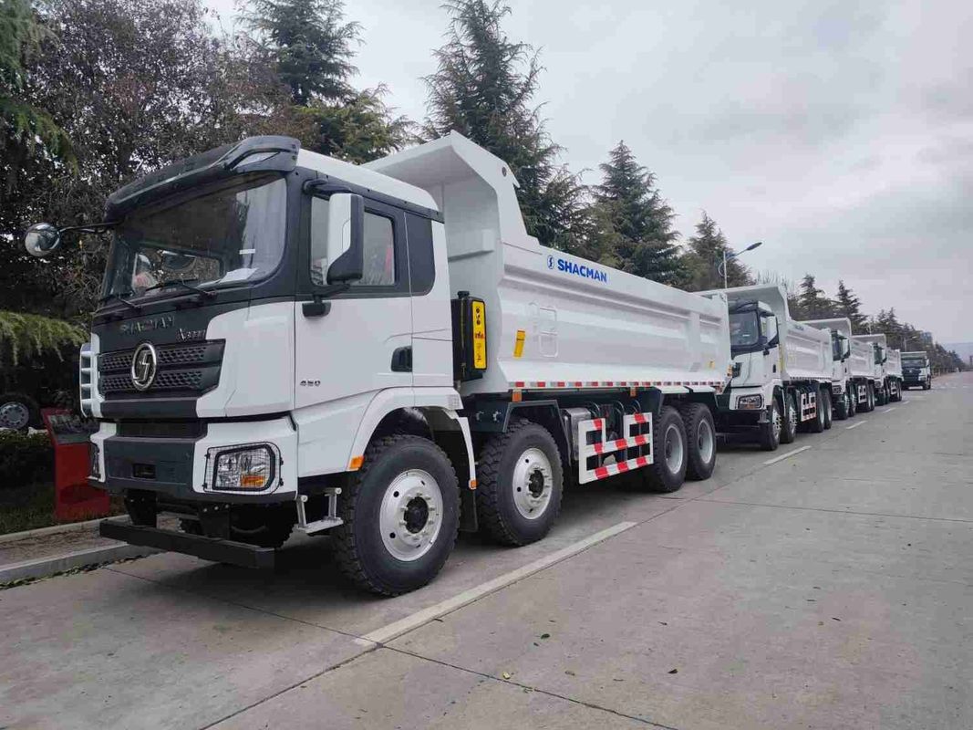 450HP venda direta de fábrica Shacman X3000 8 * 4 caminhão de torneira novo 12 Wheeler Dump Truck