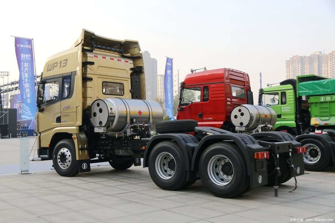 GNL 480HP SHACMAN X3000 6x4 caminhão tractor EuroV caminhão branco cabeça de tractor