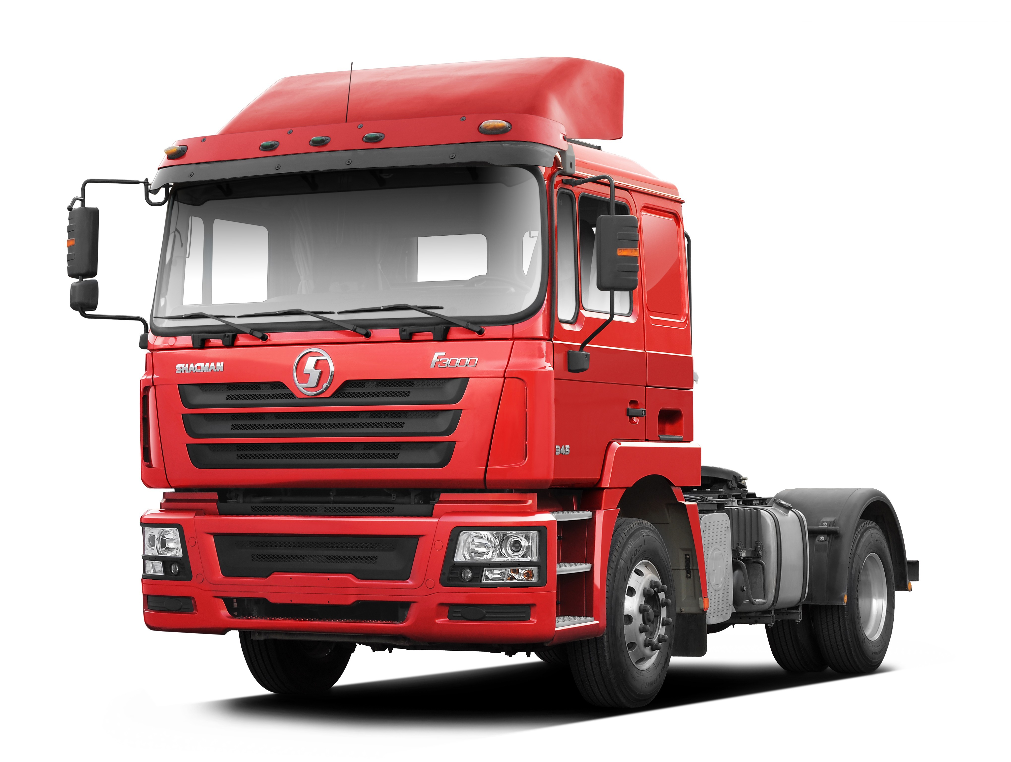 Shacks Rojos Rojo SHACMAN F3000 375HP Euro V 6 rodas Tractor Head 4x2 Weichai Motor